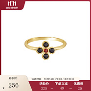 Arsis銀飾秘密花園四葉草暮色戒指原創(chuàng)設計簡約時尚百搭送女友禮物 四葉草暮色戒指（港碼14）