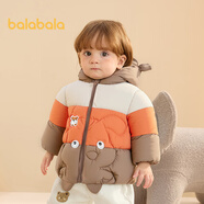 巴拉巴拉嬰兒羽絨服男女童冬季外套撞色萌趣200424107205