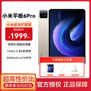 小米平板6Pro 11英寸平板電腦二合一Pad學(xué)生學(xué)習(xí)娛樂辦公游戲 8G+256G金色 官方標(biāo)配