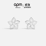 APM Monaco花朵耳釘時(shí)尚飾品925銀飾品禮物送女友送老婆