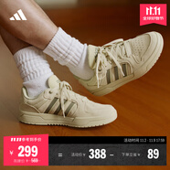adidas ENTRAP美式校園風運動少年感復古籃球風板鞋男女阿迪達斯 淺芥末綠/深綠   42