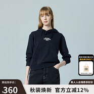 dickies衛(wèi)衣 休閑簡約百搭字母印花女士連帽衛(wèi)衣 DK0A868U 黑色 S