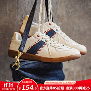 馬登運(yùn)動休閑鞋男女夏秋季新款透氣小白板鞋GAT賽車平底阿甘德訓(xùn)鞋子 米色 /棒球軟底撞色網(wǎng)面情侶款 37.5 (240mm) =38女碼