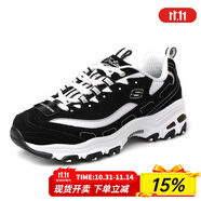 斯凱奇（Skechers）女鞋秋冬2025新款一代經(jīng)典熊貓鞋休閑運(yùn)動(dòng)鞋厚底增高黑白老爹鞋女 66666179-BKW 36