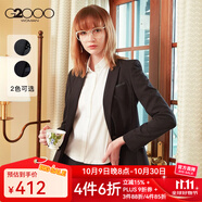 G2000女裝商務(wù)休閑西服上衣 季新款氣質(zhì)OL通勤修身小西裝女00710002 黑色/99(商務(wù)修身版) XS
