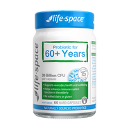 Life Space益倍適成人中老年益生菌膠囊300億活菌60粒/瓶澳洲進(jìn)口【常青瓶】