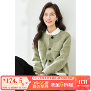 梵希蔓毛呢短外套女2025新款秋冬小個(gè)子御寒保暖羊毛混紡呢子大衣 50658 橄欖綠 XL