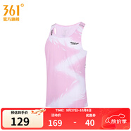 361°飛燃AIR運(yùn)動(dòng)背心男2025夏季新款小豬佩奇聯(lián)名速干男士跑步服 落日粉 L