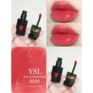 Saint Laurent圣羅蘭YSL黑管愛(ài)心唇釉鏡面口紅女生禮物610冰烏龍新品442楊樹林 啞光愛(ài)心220