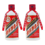 茅臺（MOUTAI）貴州 大曲 飛天 茅臺 王子 醬香型白酒 53度 500ml 單瓶 整箱裝 53度 200mL 2瓶 贈送禮品袋