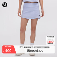 lululemon丨Graphic Pace Rival 女士運(yùn)動(dòng)圖案款中腰短裙 *長款 LW8AOAS 粉筆藍(lán) S