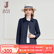 經(jīng)典故事（JANE STORY）經(jīng)典故事時(shí)尚簡(jiǎn)約短款風(fēng)衣女春秋2025新款高級(jí)氣質(zhì)小個(gè)子通勤外套 M05深藍(lán)色 M