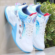 LI NING李寧同款男鞋青少年學(xué)生實(shí)戰減震耐磨藍球鞋春秋季中幫皮面防水運 李寧皮面CF16白蘭防水耐磨升級版 39