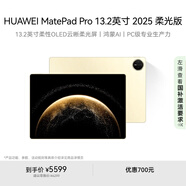 HUAWEI MatePad Pro 13.2英寸 2025 柔光版華為平板電腦OLED柔性護眼屏學習辦公創(chuàng)作12+512GB WiFi 流金