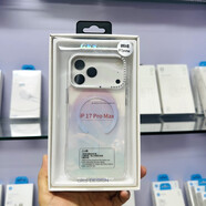 睿博冰晶磁吸手機(jī)殼適用于蘋果17pro閃粉帶鉆保護(hù)殼抗氧化鐳射殼k 透明 鐳射閃粉 抗氧化全硬高透殼 iPhone 17 Pro Max