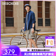 斯凱奇（Skechers）2025年秋季新品閃步鞋男鞋一腳蹬健步鞋時尚百搭休閑運動鞋220612 乳白色/OFWT 43.5