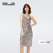 Diane von FurstenbergDVF亮片豹紋短款派對度假禮服裙連衣裙GS4R003 亮片豹紋 M