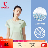 喬丹短袖t恤女薄款運動(dòng)速干衣圓領(lǐng)冰絲休閑跑步上衣女健身服