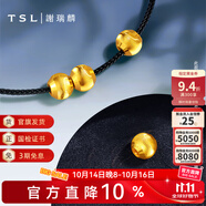 謝瑞麟（TSL）黃金轉(zhuǎn)運(yùn)珠足金路路通簡約貓眼串珠不含手繩YS009 計(jì)價(jià)類（工費(fèi)140元） 約0.15g