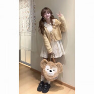 園翌秋冬季溫柔淑女感黃色針織毛衣開(kāi)衫+娃娃領(lǐng)碎花連衣短裙兩件套裝 【套裝】黃色毛衣開(kāi)衫+碎花連衣裙 S 【80-100】