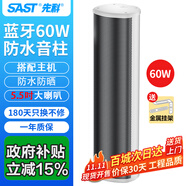 先科（SAST）60W戶外藍(lán)牙防水音柱室內(nèi)外墻壁掛式音響功放喇叭套裝音箱學(xué)校操場(chǎng)會(huì)議公共廣播店鋪音樂W-801副機(jī)
