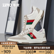 零度zero男鞋舒適時尚百搭休閑運動鞋戶外潮流板鞋小白鞋男 白灰 39