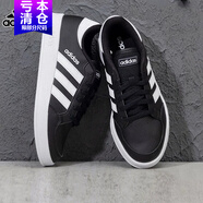 阿迪達(dá)斯 （adidas）男鞋2025秋冬季新款復(fù)古運(yùn)動(dòng)鞋輕便休閑鞋低幫板鞋 黑白FX8708潮流經(jīng)典板鞋 40.5
