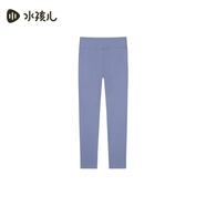 水孩兒（SOUHAIT）童裝女童打底褲秋季新款兒童瑜伽褲時(shí)尚長(cháng)褲褲子 霧藍紫 170