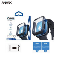 ANANK適用安克ANANKAppleiwatchS10手表殼膜一體鋼化膜屏幕 藍(lán)色款 iWatch S4/5/6-44mm
