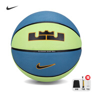 耐克（NIKE）籃球男女室內外訓練比賽防滑耐磨7號橡膠詹姆斯N100437239507藍綠