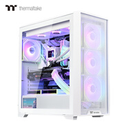 Thermaltake（Tt）鋼影 風S 白色 機箱水冷電腦主機（支持EATX/鋼化玻璃側(cè)透/支持360水冷/高兼容/4090顯卡）