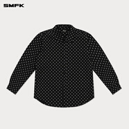 小紅書(shū)爆款十字古典襯衫CP003B/W 明星同款刺繡純色寬松上衣【合 迷你花園CP003BSG S 均碼