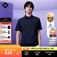 金林德伯格（J.Lindeberg）商場同款秋季新款GOLF防曬翻領T恤短袖情侶POLO衫男女52513Z022 PAF深黑藍 S
