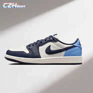 耐克（NIKE）耐克男鞋秋季新款Air Jordan 1運動(dòng)籃球鞋aj1低幫板鞋休閑鞋子男 CZ0790-400黑白藍 40