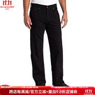 李維斯（Levi's）男牛仔褲經(jīng)典569系列棉彈舒適長褲寬松直筒 送男友父親禮物四季款 Black長度需備注身高 29（腰圍73.6-76.2cm）