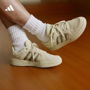 adidas ENTRAP美式校園風運動板鞋男女少年感復古籃球鞋阿迪達斯   淺芥末綠/深綠   40