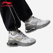 李寧（LI-NING）休閑鞋女士秋新款防滑減震回彈跑步鞋潮流百搭舒適運(yùn)動(dòng)鞋 標(biāo)準(zhǔn)白【PROJECT* C+】 38