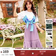 兩三事絲絨半身裙春季女黑色百褶裙裙子復古半裙長裙 開心自轉(zhuǎn)體 黑色 厚款 y L