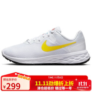 耐克NIKE馬拉松跑步鞋女REVOLUTION 6 NEXT運動鞋DC3729-105白黃35.5