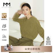 麥檬商場(chǎng)同款MM麥檬秋冬新羊毛衫內(nèi)搭打底針織衫女5CA231231 軍綠 5CA131232 S