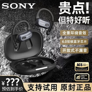 SONY AXSM藍牙耳機無(wú)線(xiàn)跑步運動(dòng)降噪掛耳式骨傳導重低音防水2025新款 曜石黑【藍牙6.0】