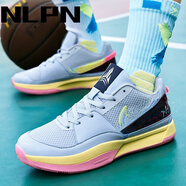 NLPN莫蘭特一代籃球鞋ja 1新款低幫男女杜蘭特專(zhuān)業(yè)實(shí)戰運動(dòng)鞋透氣輕便 莫蘭特--淺灰 42