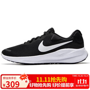 耐克NIKE男子跑步鞋REVOLUTION 7運動鞋F(xiàn)B2207-001黑白45