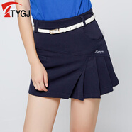 TTYGJ高爾夫球短裙女士防走光運動(dòng)褲裙網(wǎng)球羽毛球半身裙子韓版修身裙子 深藍色 S (155)