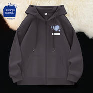 JEANSWEST CLUB真維斯外套女連帽開衫衛(wèi)衣春秋冬新品寬松休閑韓版小眾女生衣服