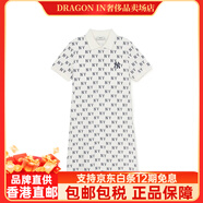 MLB韓國MLB 25春夏女士虞書(shū)欣明星同款短袖連衣裙3FOPM0353 奶油色 M (成人)