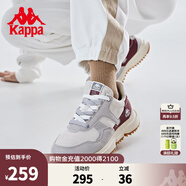 卡帕（Kappa）復(fù)古跑鞋新款情侶男女運(yùn)動(dòng)鞋時(shí)尚老爹鞋休閑旅游鞋 月灰色/靜謐灰133 36