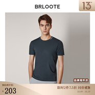 巴魯特（Brloote）男短袖T恤時(shí)尚休閑色圓領(lǐng)體恤衫夏季 深灰 165/88A