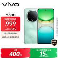 vivo Y300 8GB+256GB 青松 國(guó)家補(bǔ)貼 新一代超級(jí)揚(yáng)聲器 6500mAh超薄藍(lán)海電池 超抗摔護(hù)眼直屏 AI手機(jī)