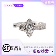 英國免稅vivienne西太后娜娜同款土星開(kāi)口戒指經(jīng)典鑲鉆星球指環(huán)女 6號（S碼）
